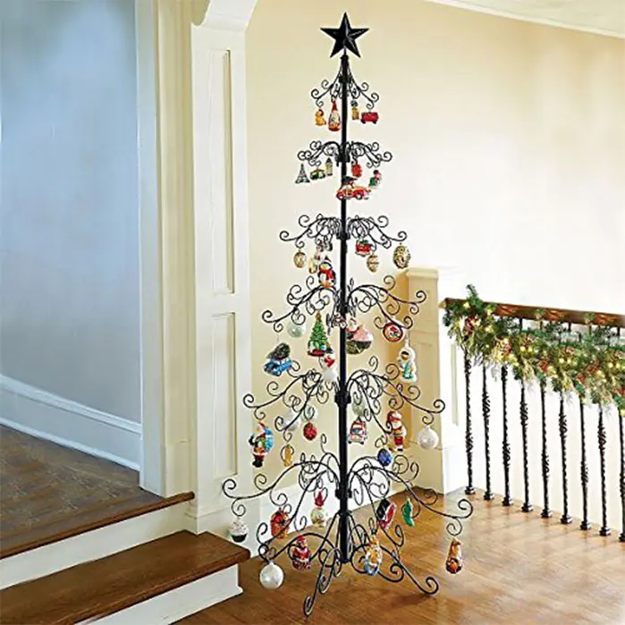 Metal Ornamental Christmas Tree Alternative