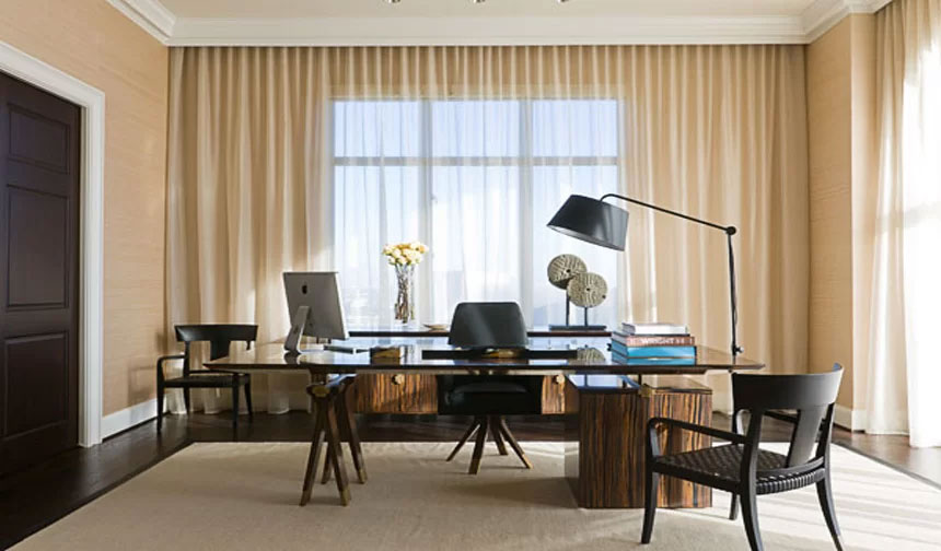 Modern Rustic Home Office Design