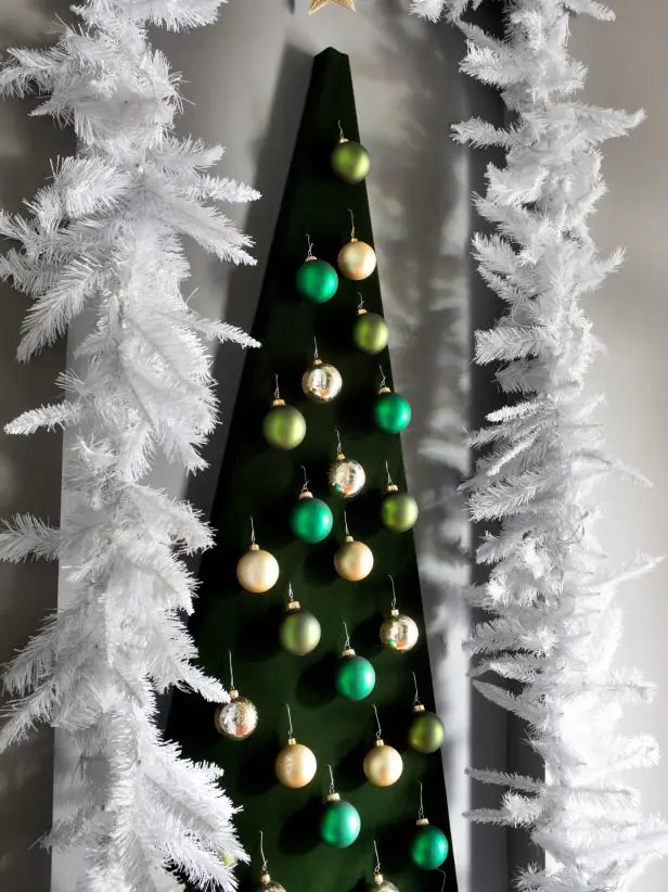 Modern Wall-Mounted Christmas Tree Alternative