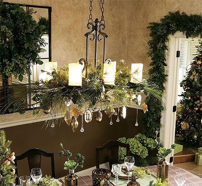 Rustic Christmas Candelabra