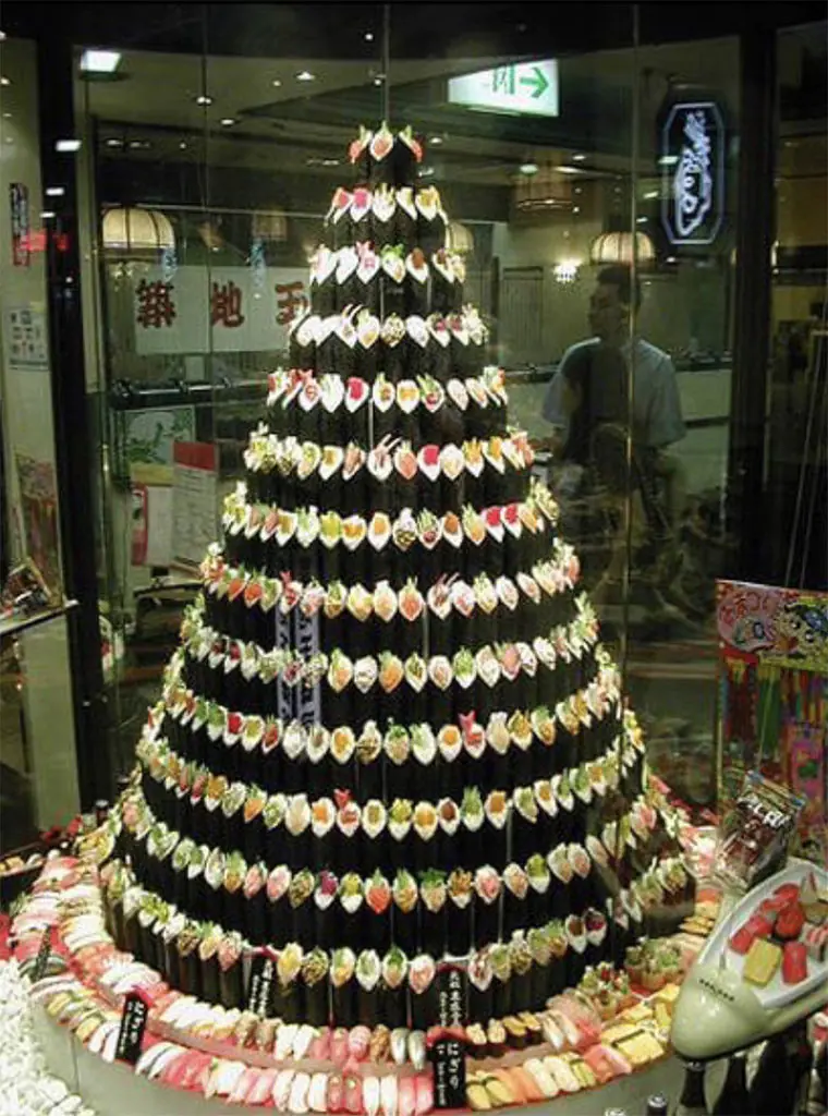 Sushi Christmas Tree