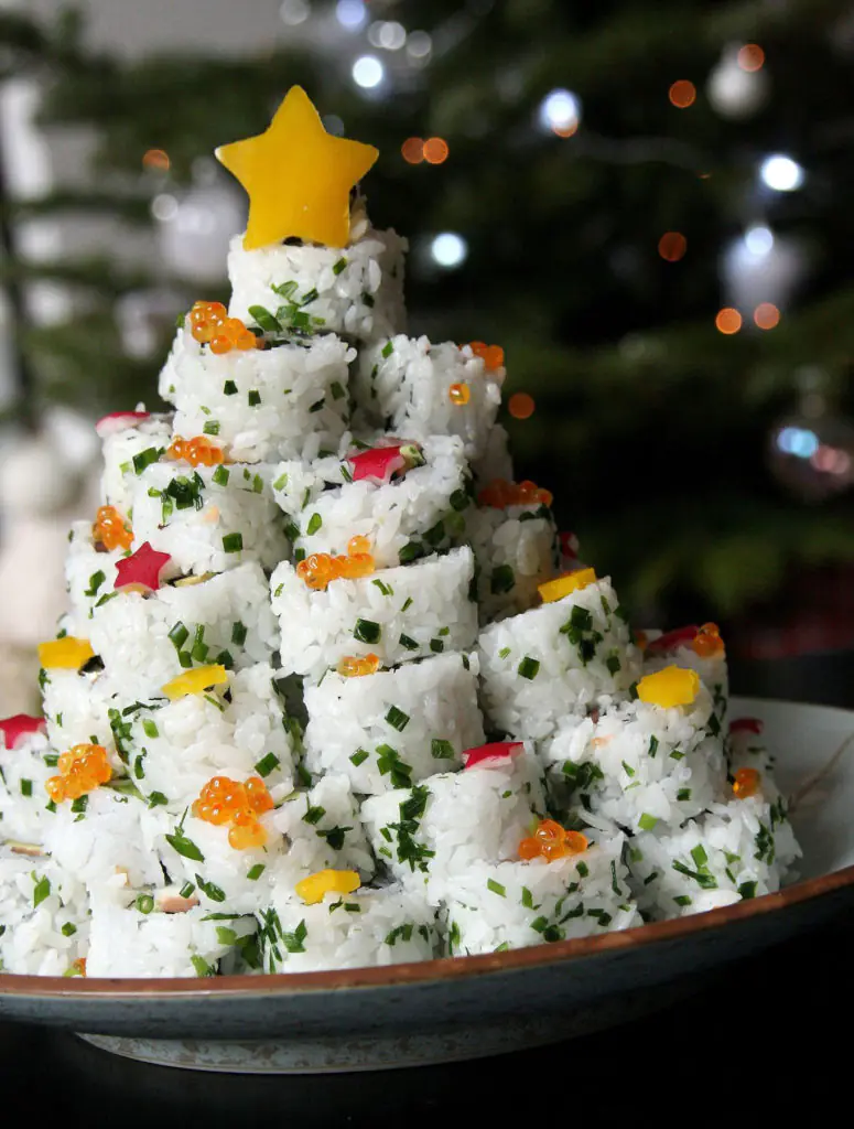Sushi Christmas Tree Platter