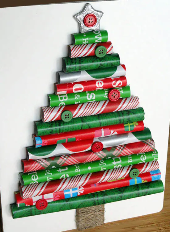 Wrapping Paper DIY Christmas Tree