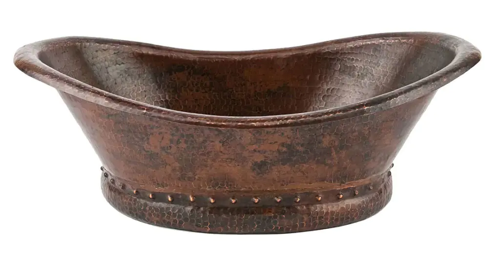 Hammered Copper Bathroom Sink