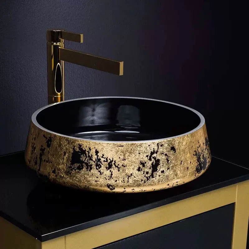 Lux Metal Circular Vessel Bathroom Sink
