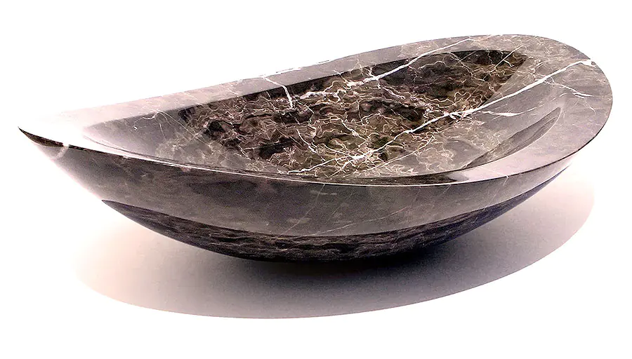 Natural Stone Oval Vessel Bathroom Sink