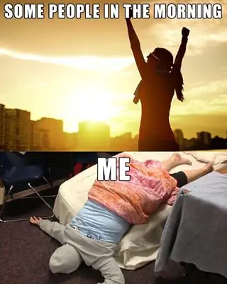 Memes About Mornings | Some people in the morning vs Me