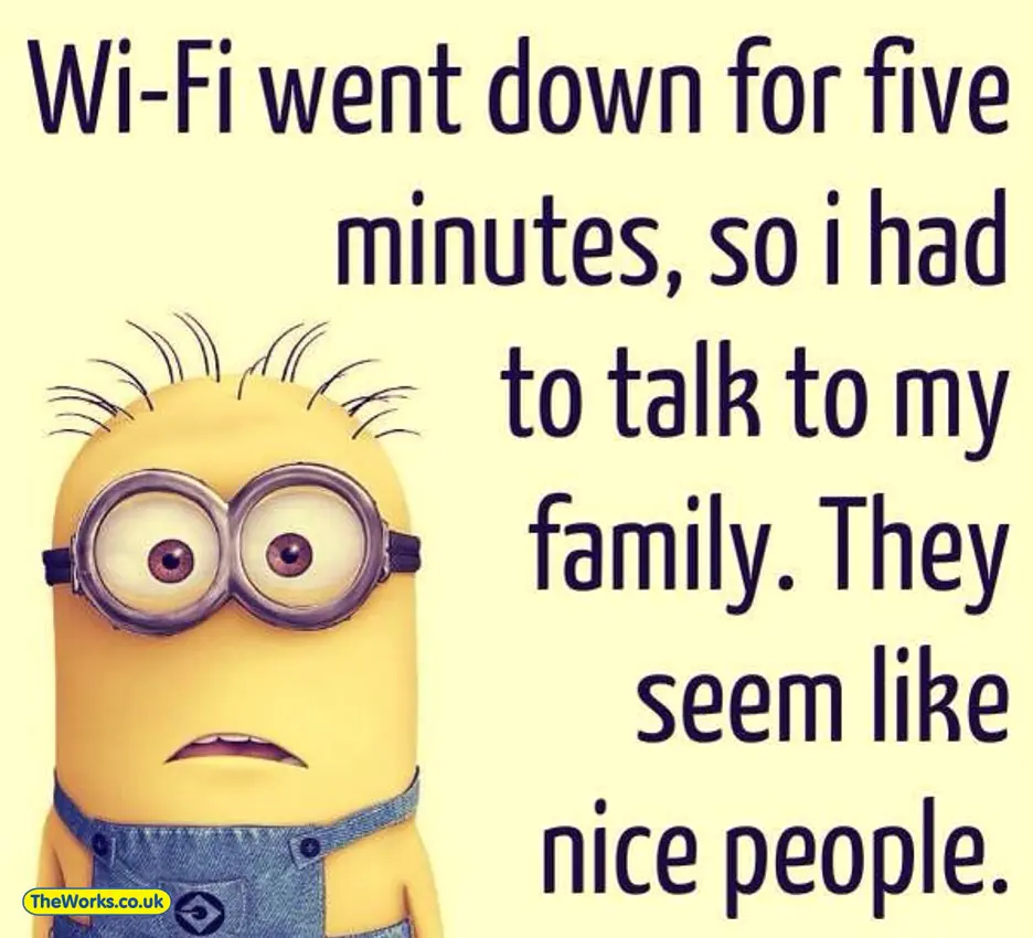 Memes About Family | Wi-Fi went down for five minutes so I had to talk to my family. They seem like nice people.