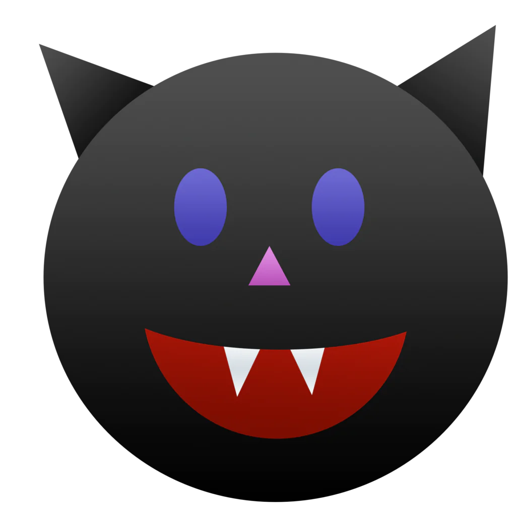 Black Cat Halloween Emoji
