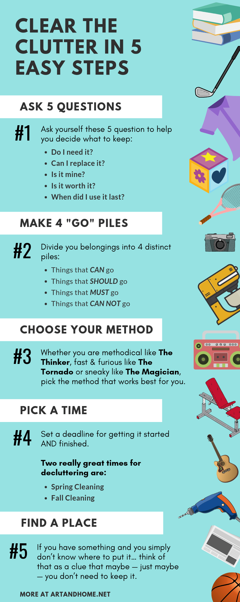 Clear the Clutter in 5 Easy Steps: An Infographic