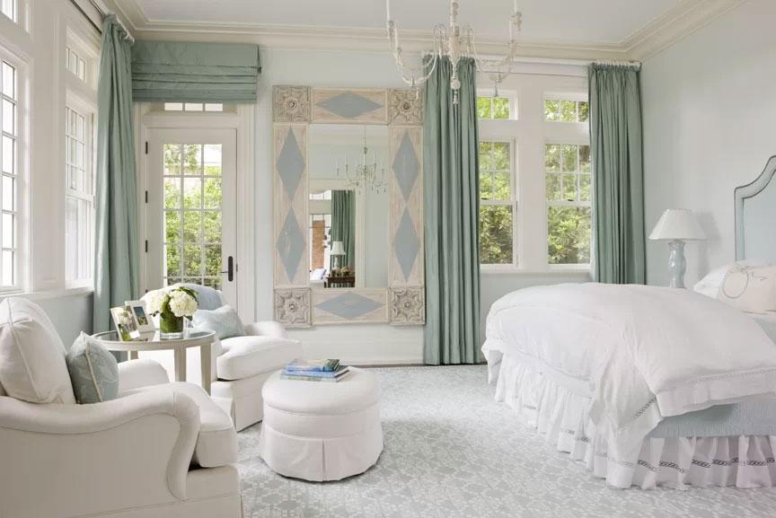 Coastal French Country Bedroom Design