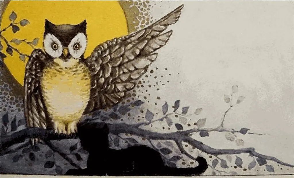 Creepy Owl Halloween Printable