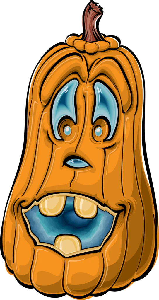 Goofy Pumpkin Free Halloween Printable Clip Art