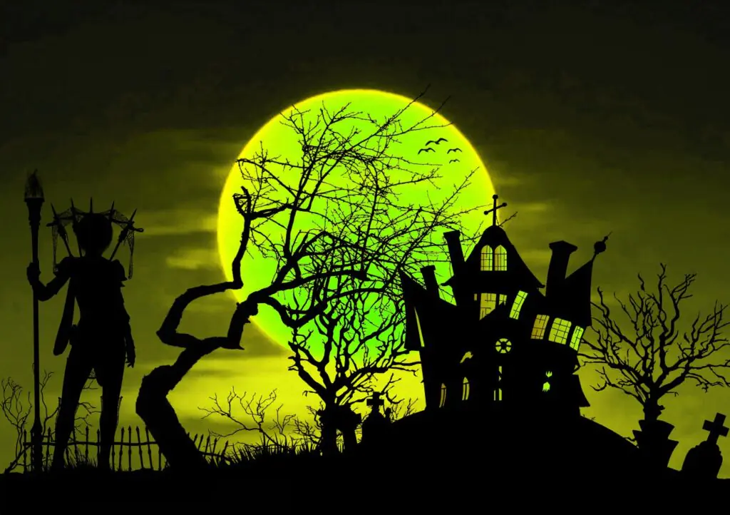 Green Evening Free Halloween Printable