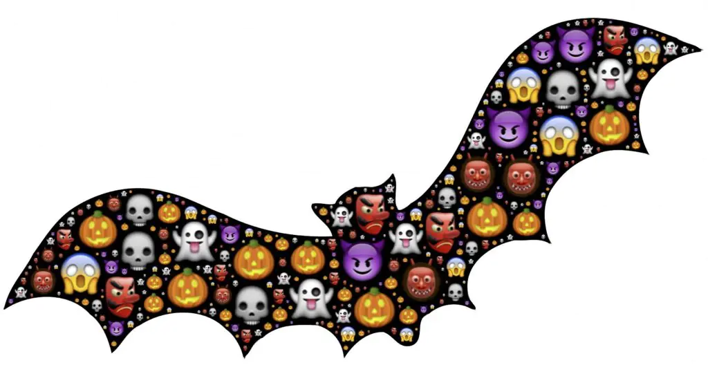 Halloween Emoji Bat | Printable Halloween Art 