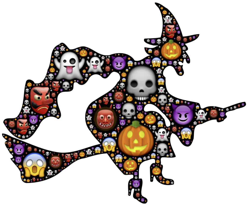 Halloween Emoji Witch | Printable Halloween Art 