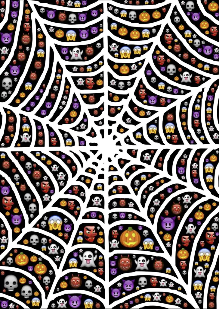 Halloween Emoji Spider | Printable Halloween Art 