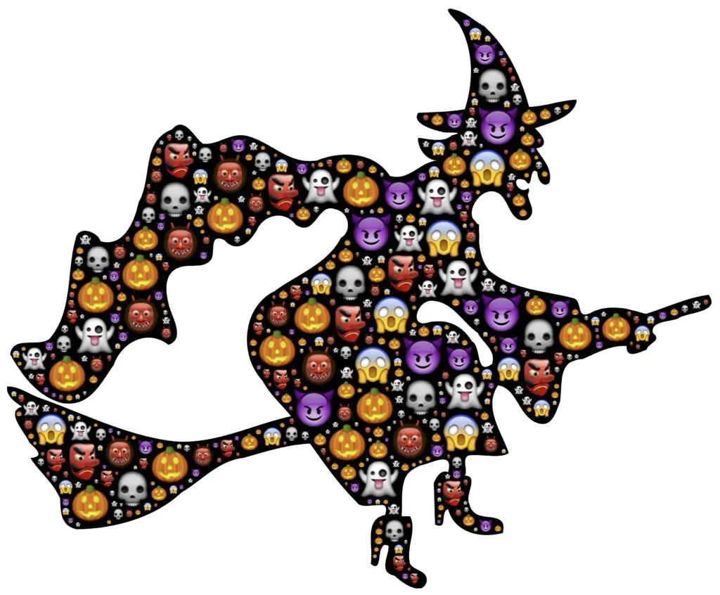 Halloween Emoji Witch | Printable Halloween Art 