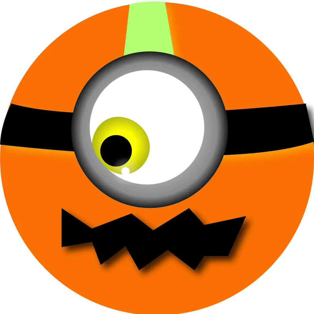 Halloween Minion Orange Emoji | Halloween Clip Art