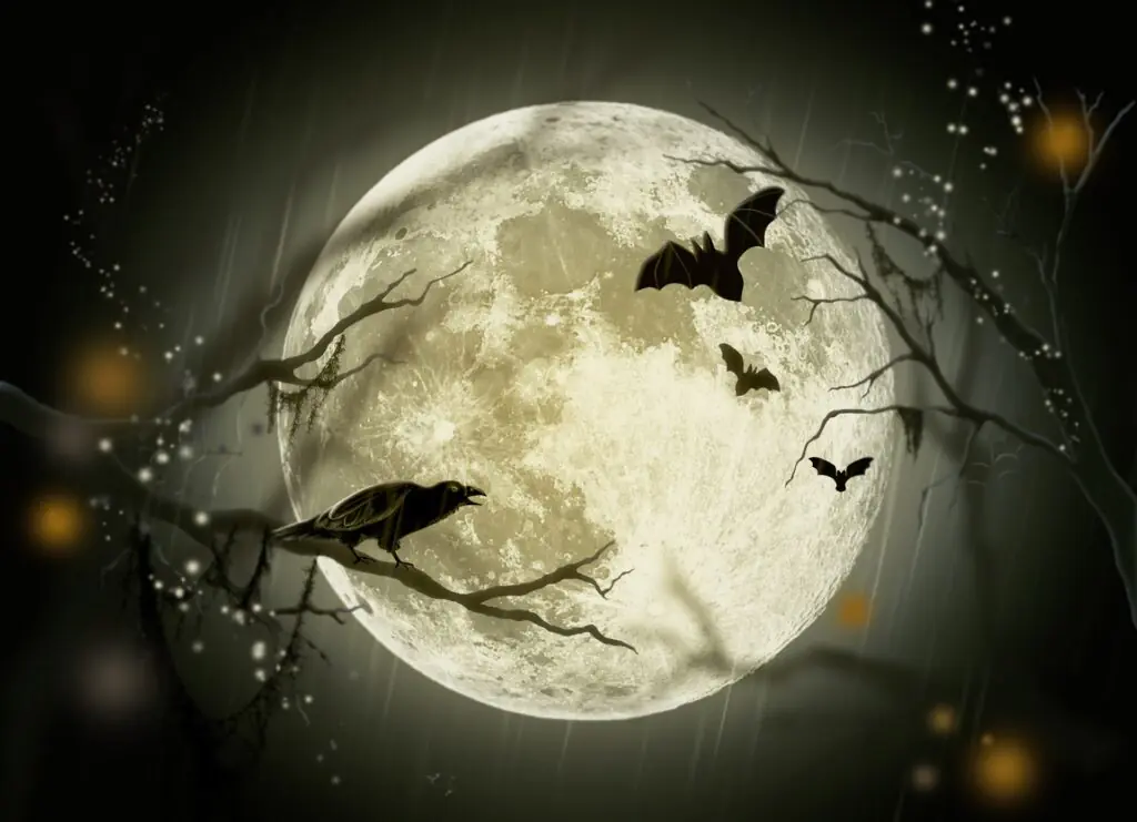 Moon Crows | Halloween Pictures You Can Print