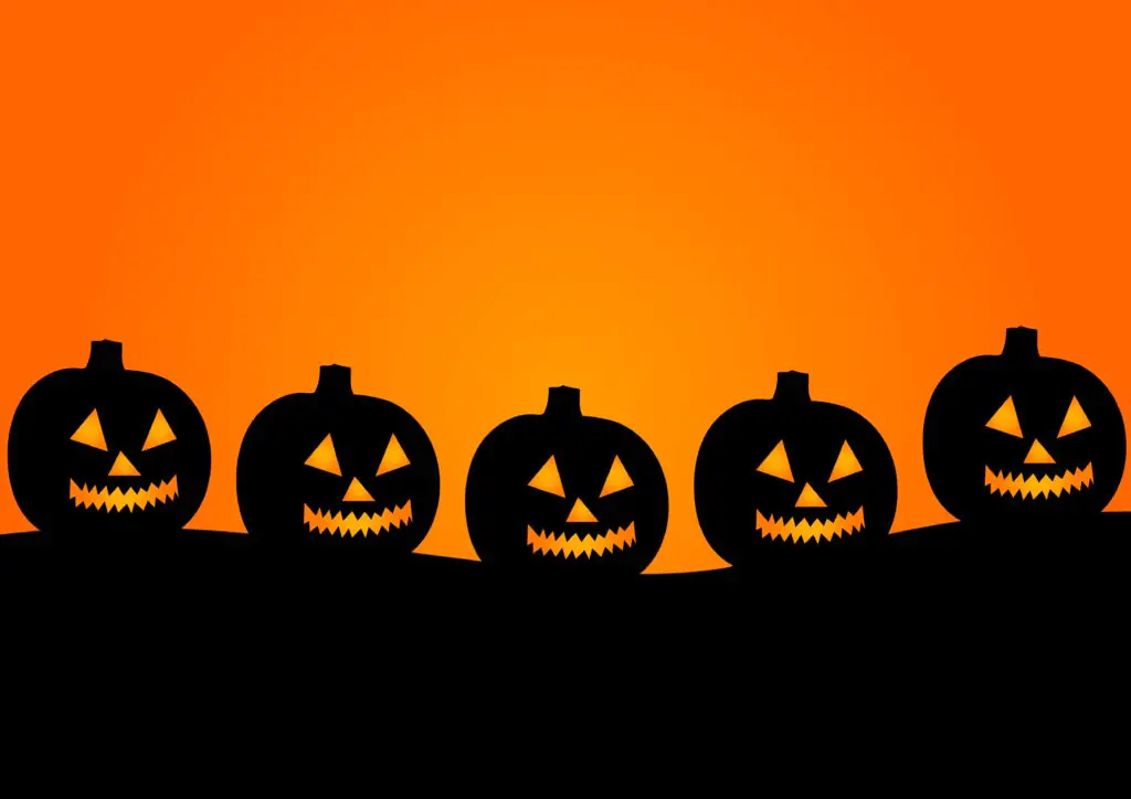 Row of Pumpkins Halloween Printable
