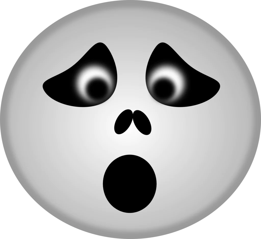 Scared Ghost Halloween Emoji | Halloween Clip Art