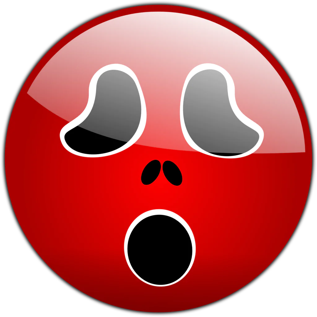 Scared Red Ghost Halloween Emoji