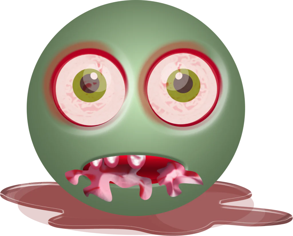 Smiley Zombie Halloween Emoji 