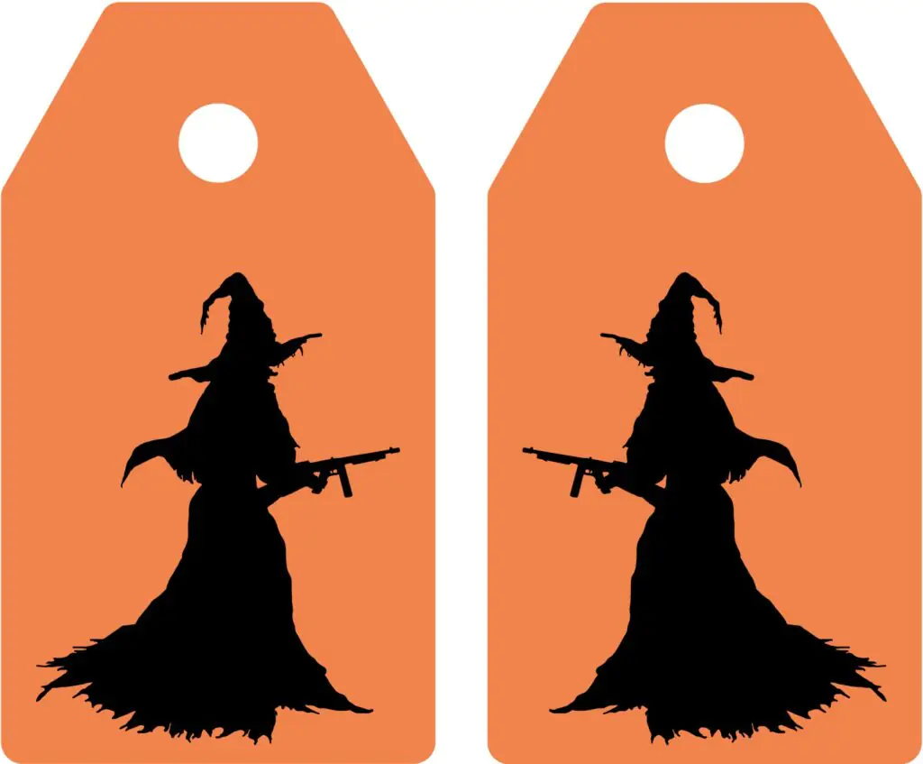 Witch Halloween Printable Tags