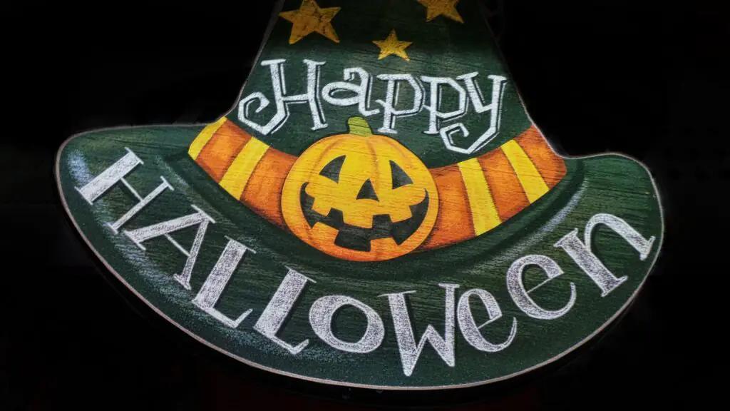 Witch Hat Halloween Printable Sign