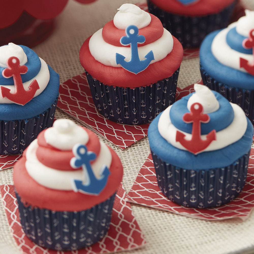 By the Seaside Patriotic Cupcakes