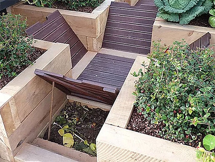 Buried Compost Bin Walkway