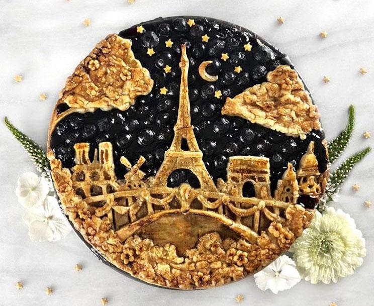 Eiffel Tower at Night Pie