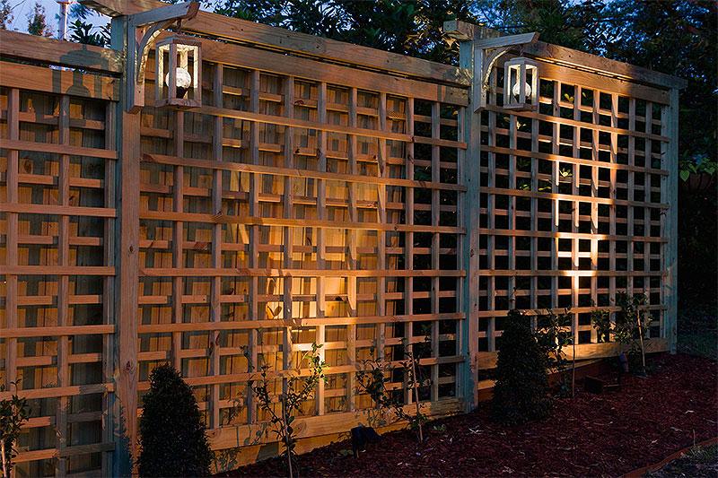 DIY Garden Trellis and Solar Lanterns
