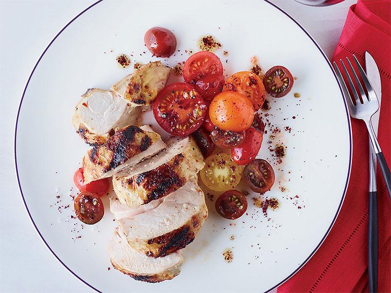 Grilled Chicken with Spiced Red-Pepper Paste