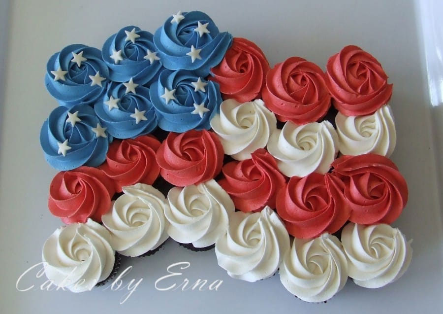 Old Glory Cupcake Platter