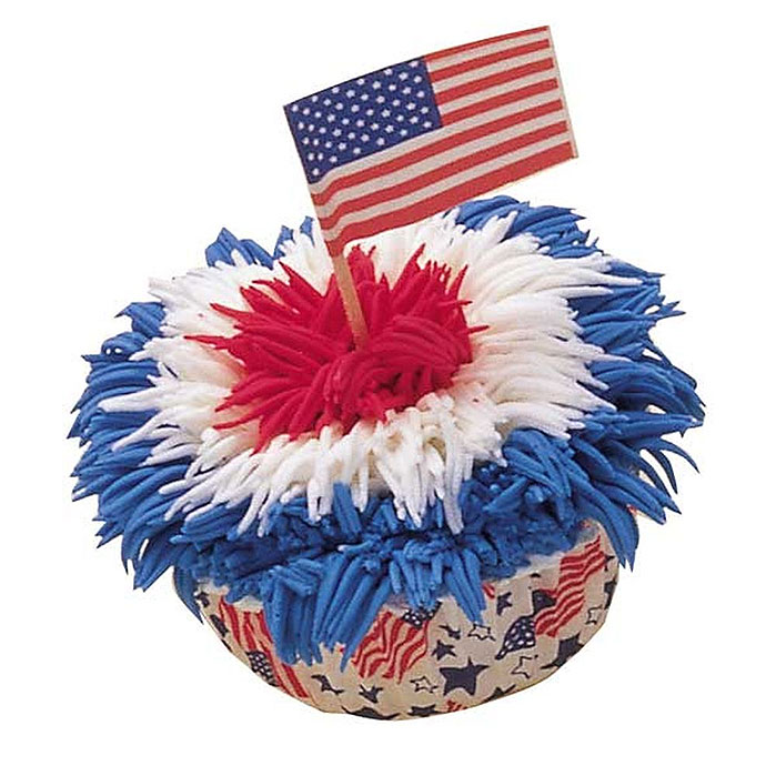 Our Flag Was Still There Patriotic Cupcake