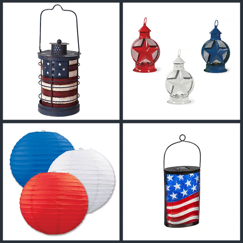 Red, White, and Blue Lanterns