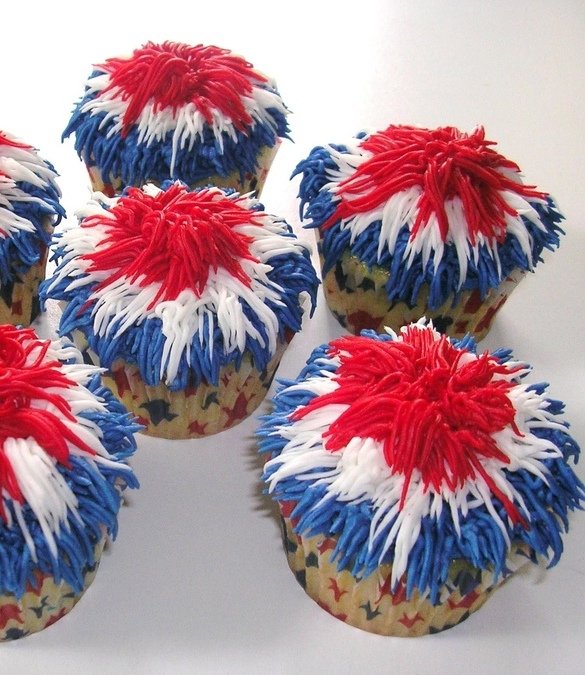 Patriotic Firecracker Cupcake