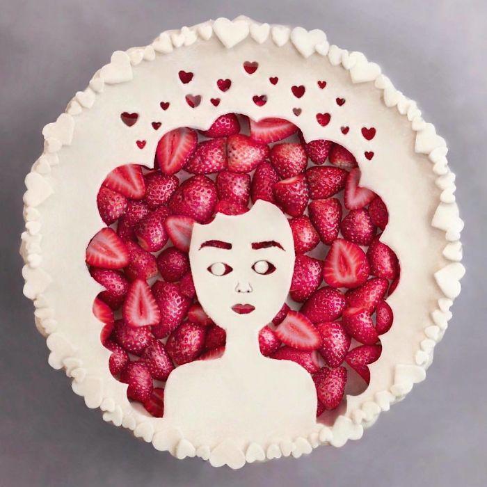 Portrait of a Woman Strawberry Pie