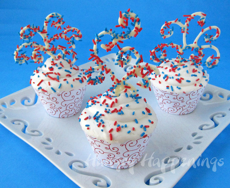 Sprinkles will Fly Patriotic Cupcakes