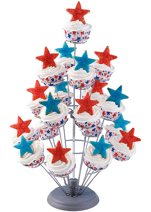 Stars Bursting Into Air Cupcake Tree