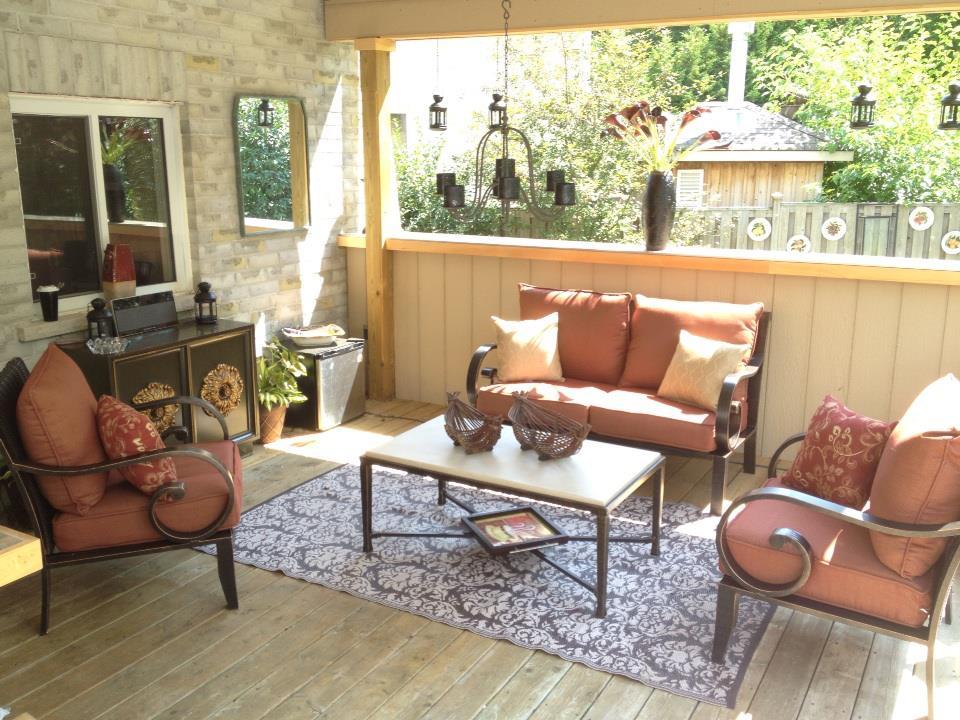 My back deck, when it's not infested by mosquitoes.