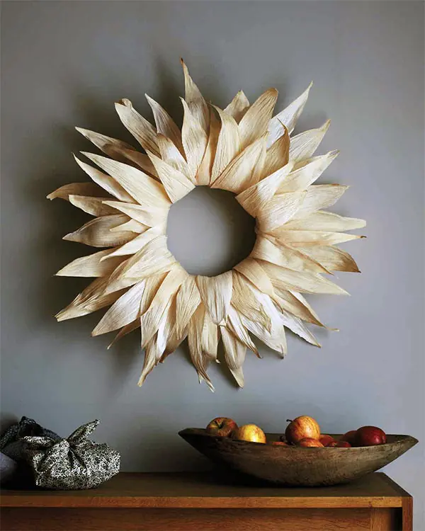 DIY Corn Husk Wreath
