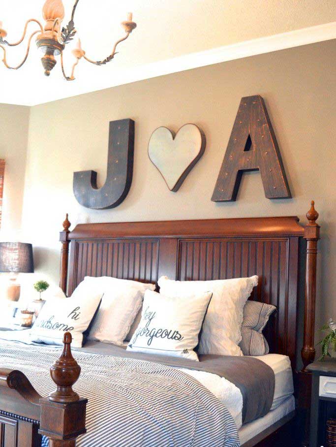 DIY Couple Monogram Wall Decor