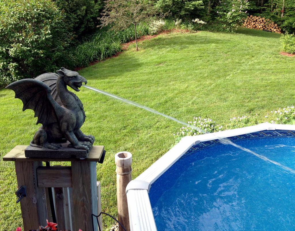 Dragon Pool Spitters Make for a Cool Pool | Art & Home