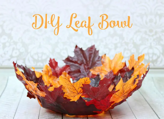 DIY Fall Leaf Bowl