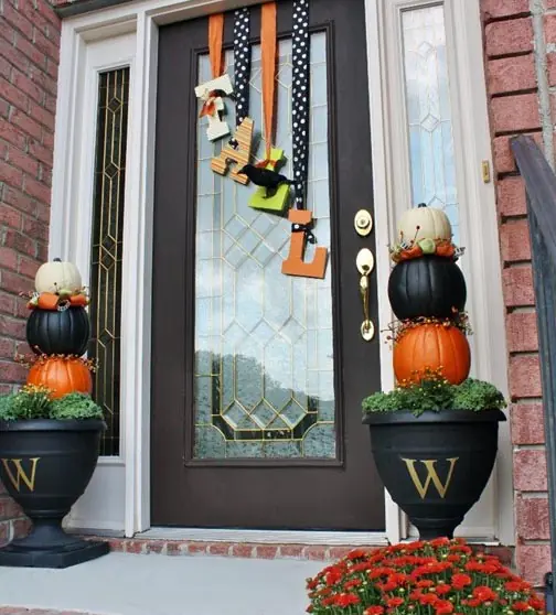 DIY Fall Letters Door Hangers