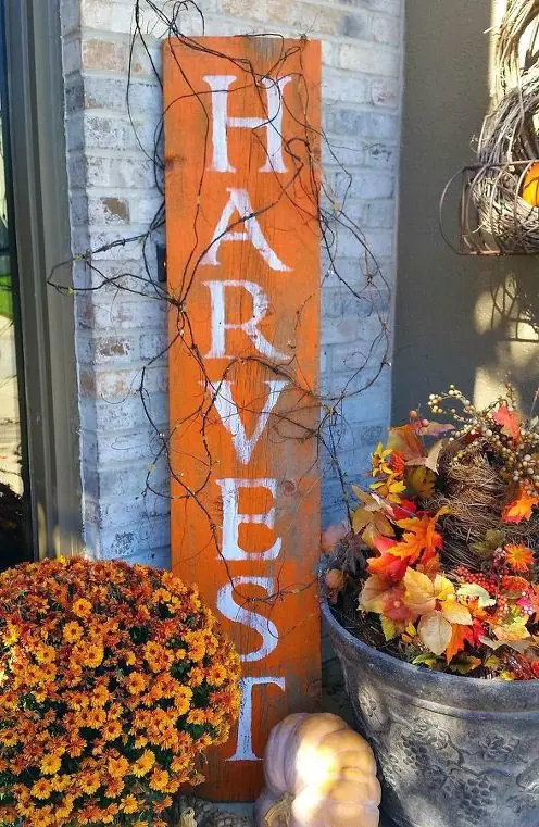 DIY Harvest Barnwood Sign