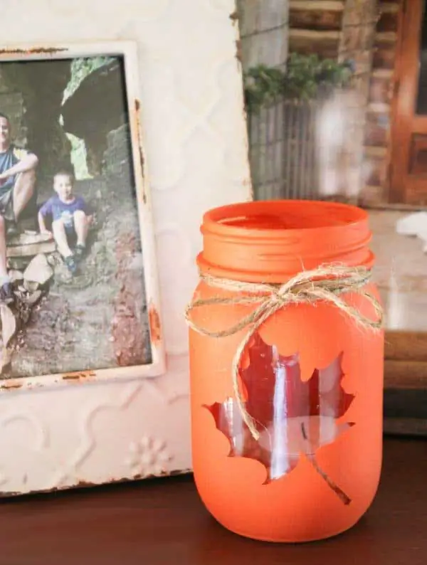 DIY Mason Jar Fall Luminary